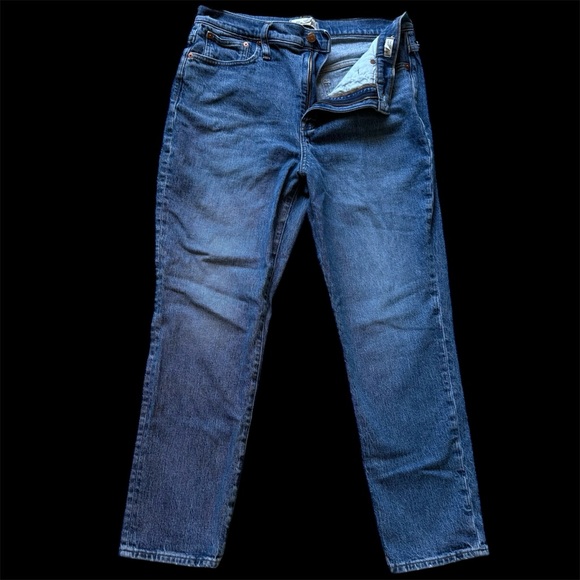 Madewell Women's Straight Leg Jeans - Blue - Picture 4 of 6
